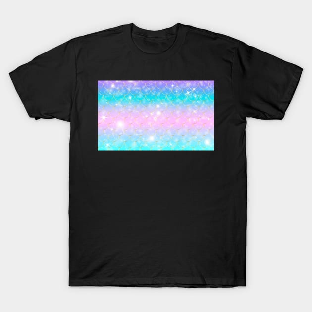 Colorful mermaid fish scales T-Shirt by Choulous79